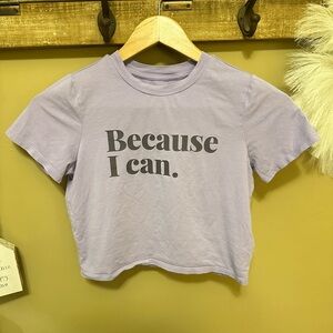 ATHLETA x Simone Biles Lavender T-Shirt - Because I Can